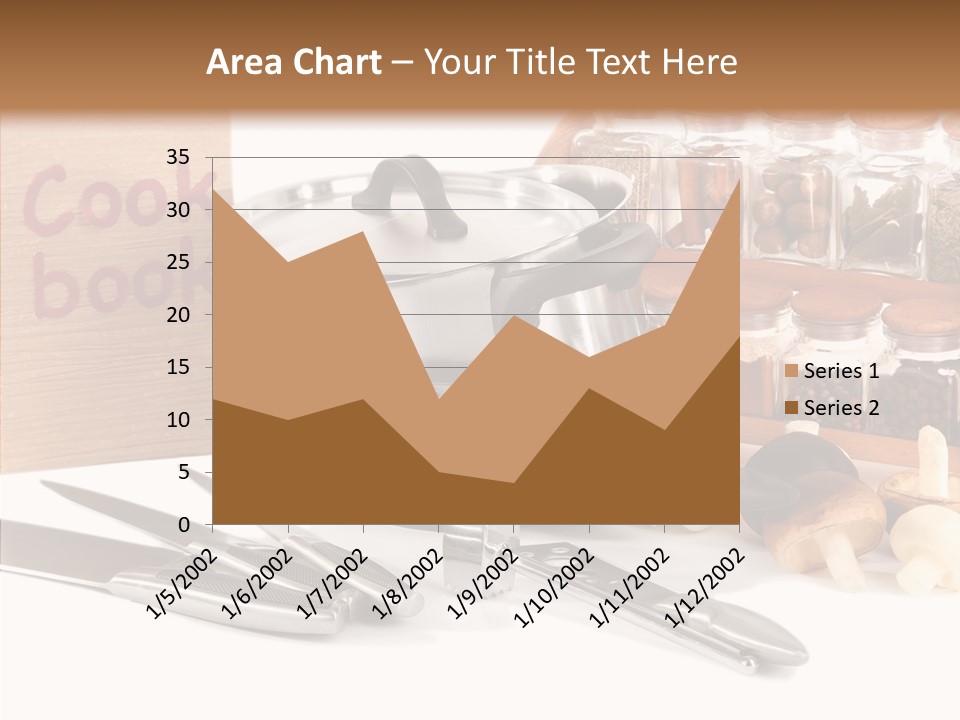 Isolated Spoon Cookbook PowerPoint Template