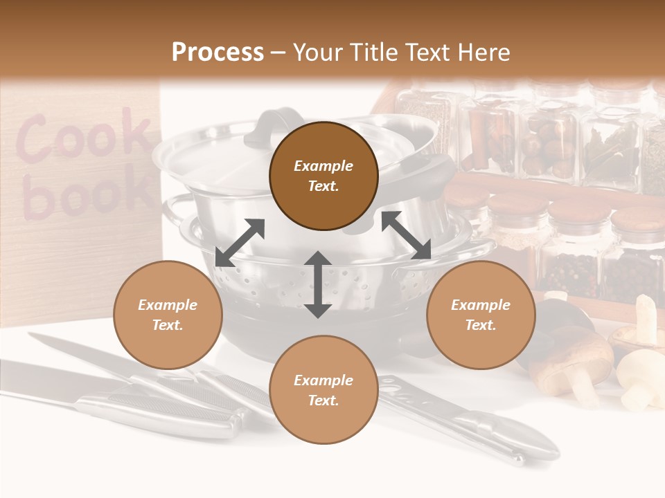 Isolated Spoon Cookbook PowerPoint Template