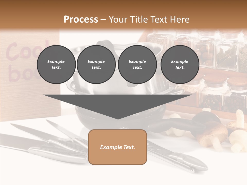 Isolated Spoon Cookbook PowerPoint Template