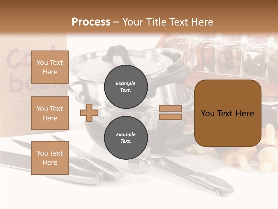 Isolated Spoon Cookbook PowerPoint Template