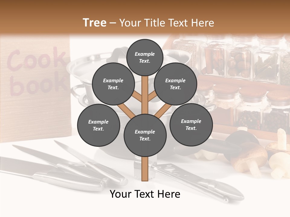 Isolated Spoon Cookbook PowerPoint Template