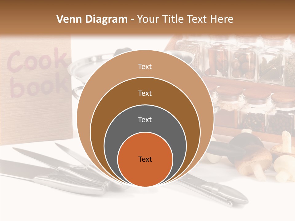 Isolated Spoon Cookbook PowerPoint Template