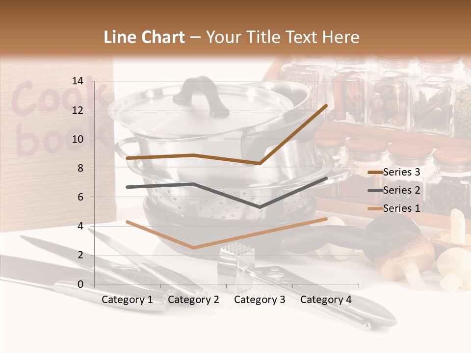 Isolated Spoon Cookbook PowerPoint Template