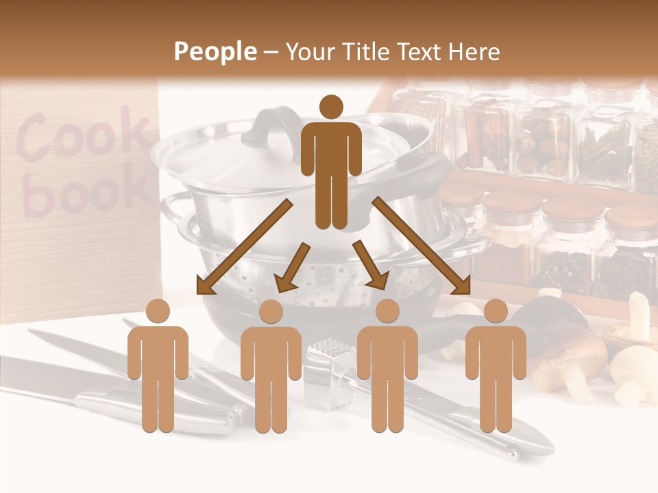 Isolated Spoon Cookbook PowerPoint Template