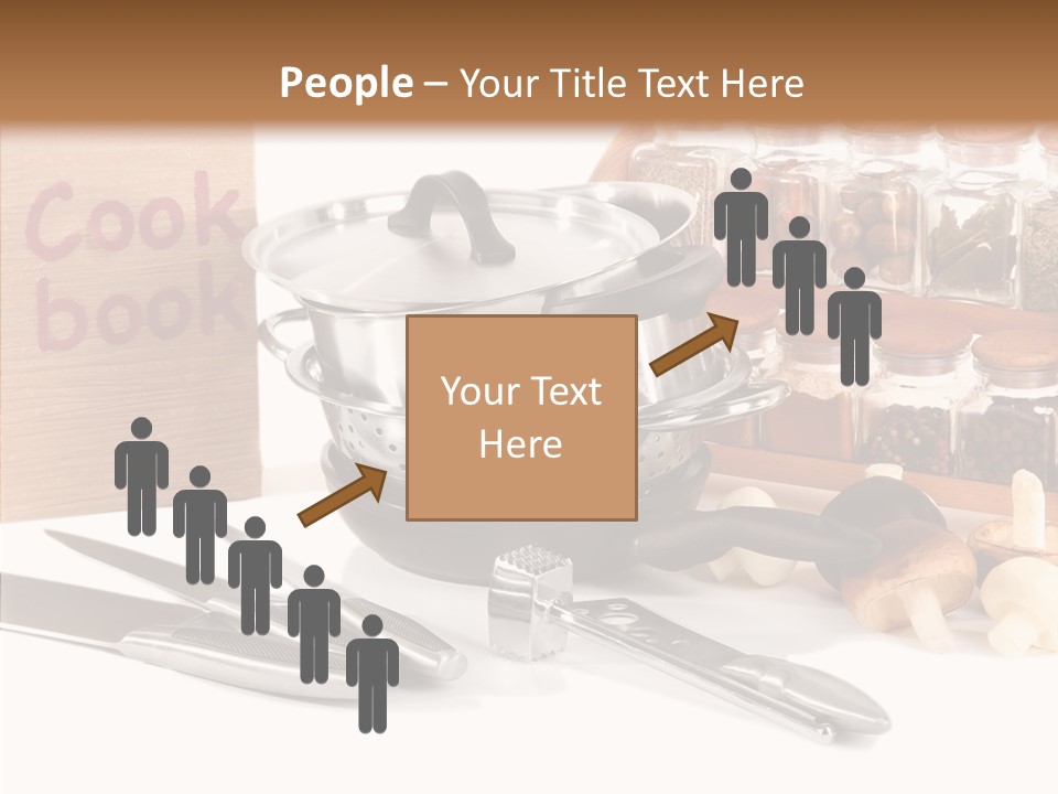 Isolated Spoon Cookbook PowerPoint Template