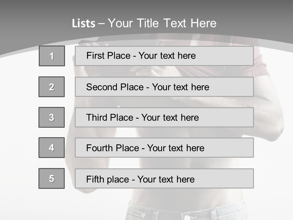 Sexy Male Man PowerPoint Template