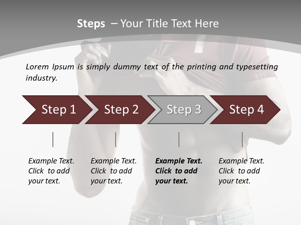 Sexy Male Man PowerPoint Template