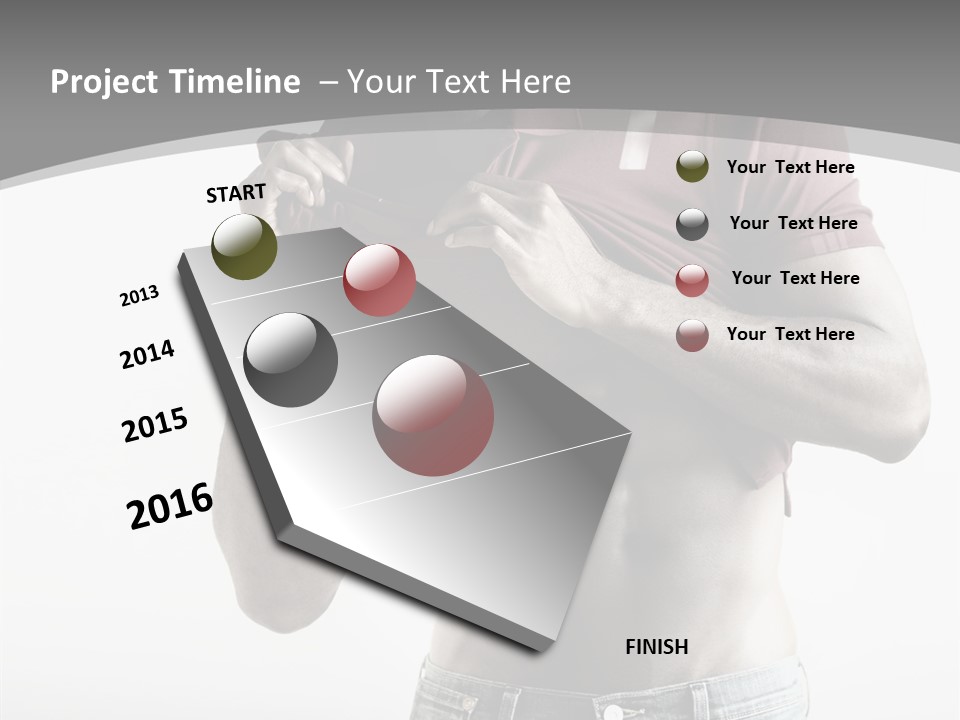 Sexy Male Man PowerPoint Template