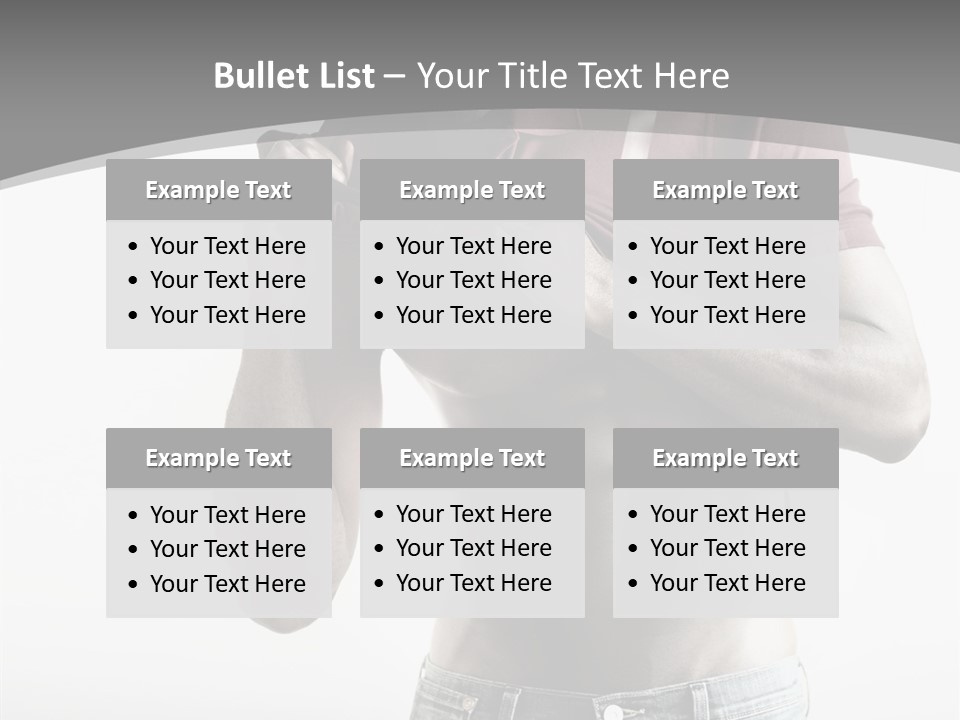 Sexy Male Man PowerPoint Template