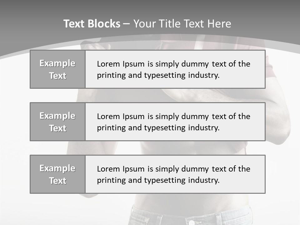 Sexy Male Man PowerPoint Template