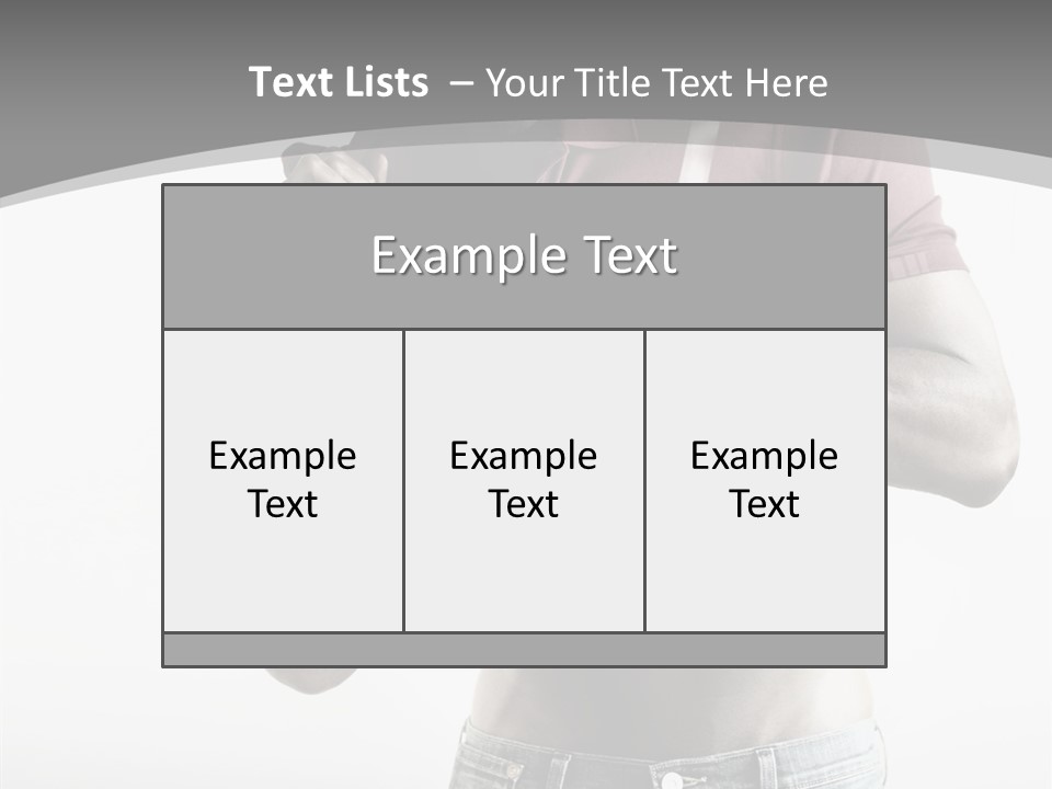Sexy Male Man PowerPoint Template