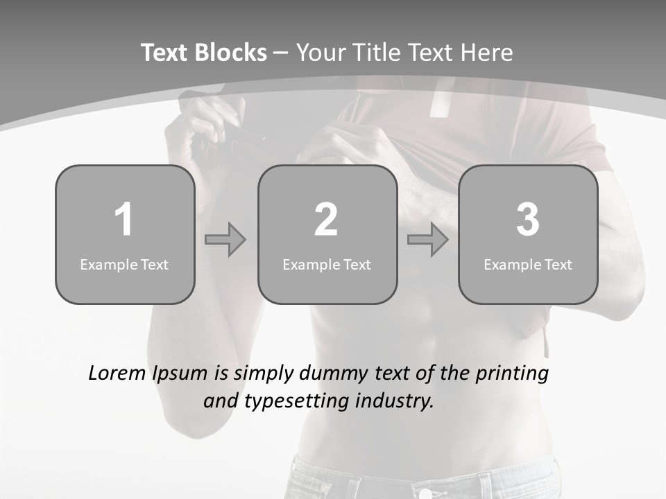 Sexy Male Man PowerPoint Template