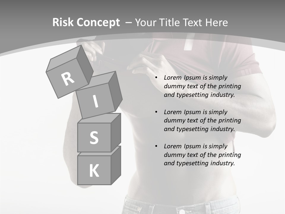 Sexy Male Man PowerPoint Template