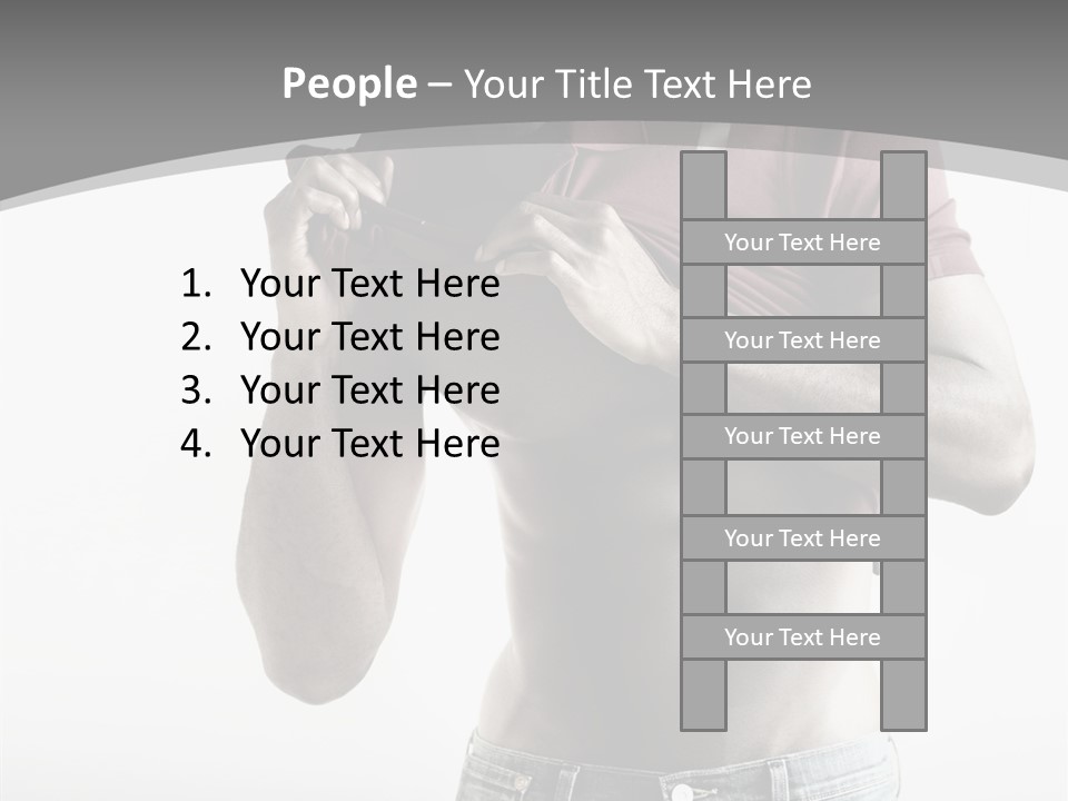Sexy Male Man PowerPoint Template