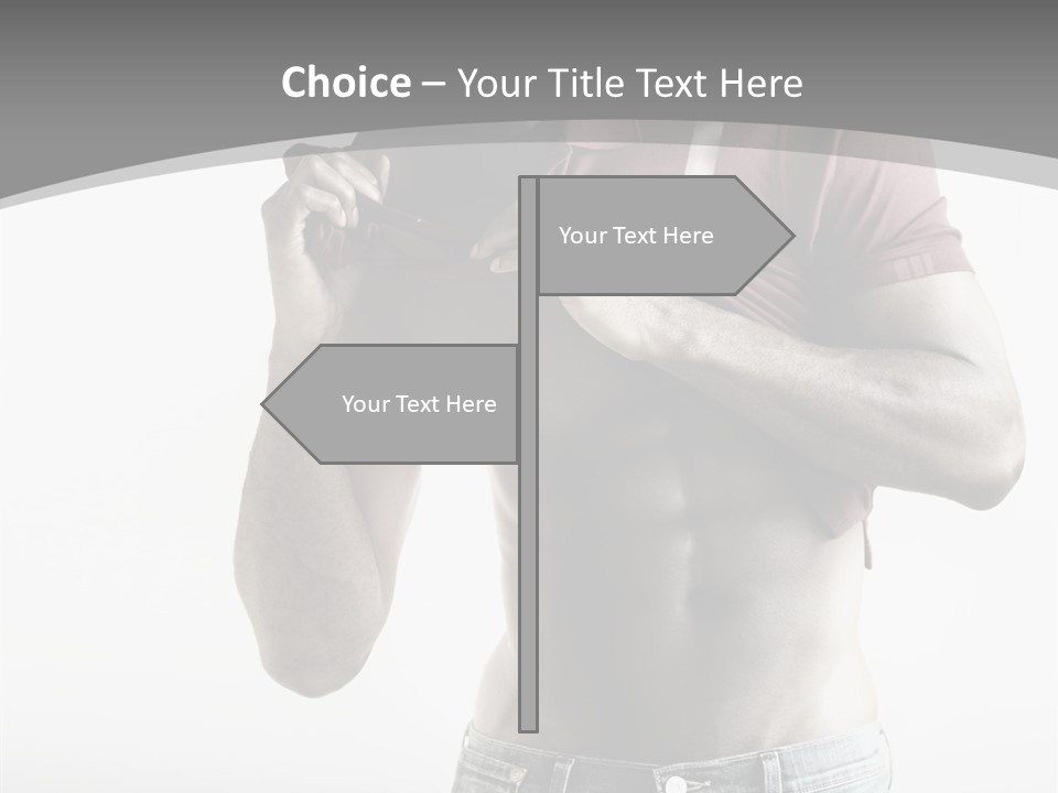 Sexy Male Man PowerPoint Template
