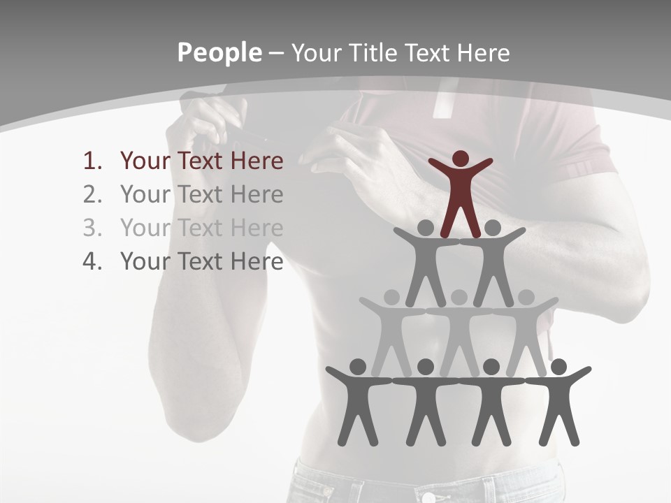 Sexy Male Man PowerPoint Template