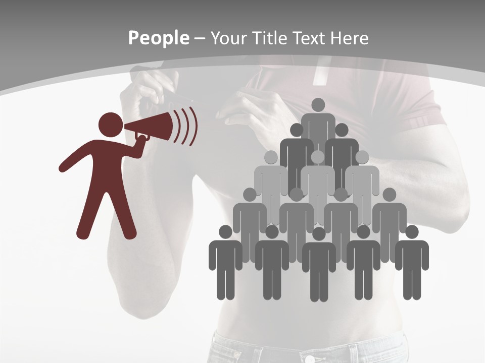 Sexy Male Man PowerPoint Template