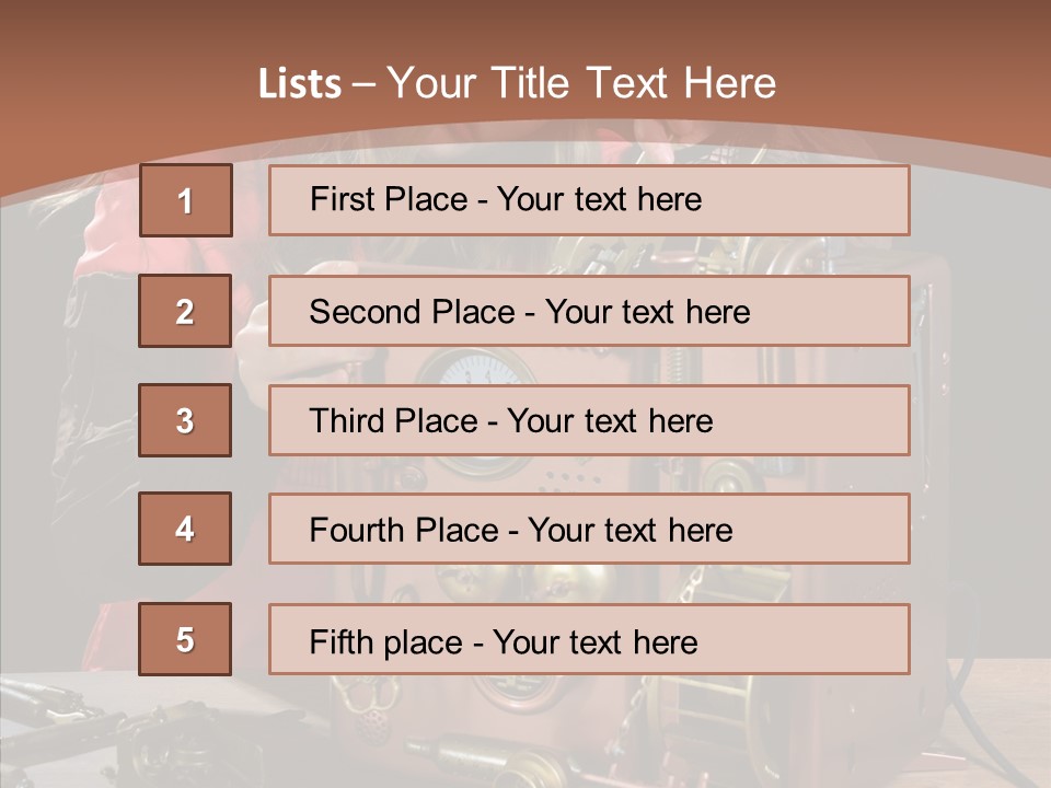 Indoors Adolescence Length PowerPoint Template