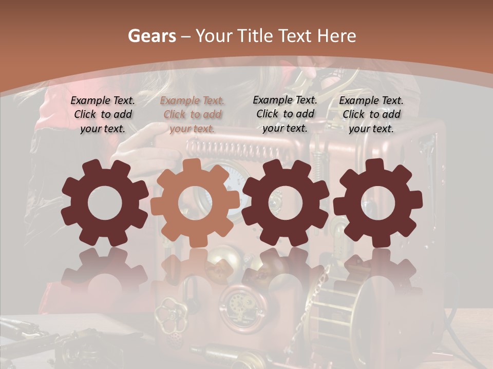 Indoors Adolescence Length PowerPoint Template