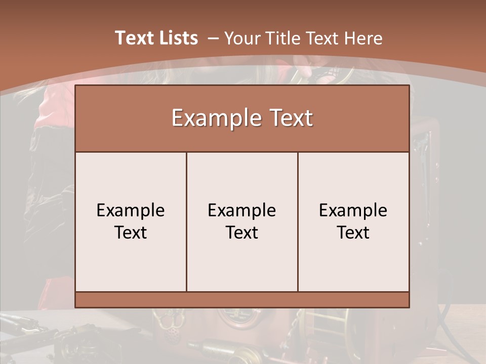 Indoors Adolescence Length PowerPoint Template
