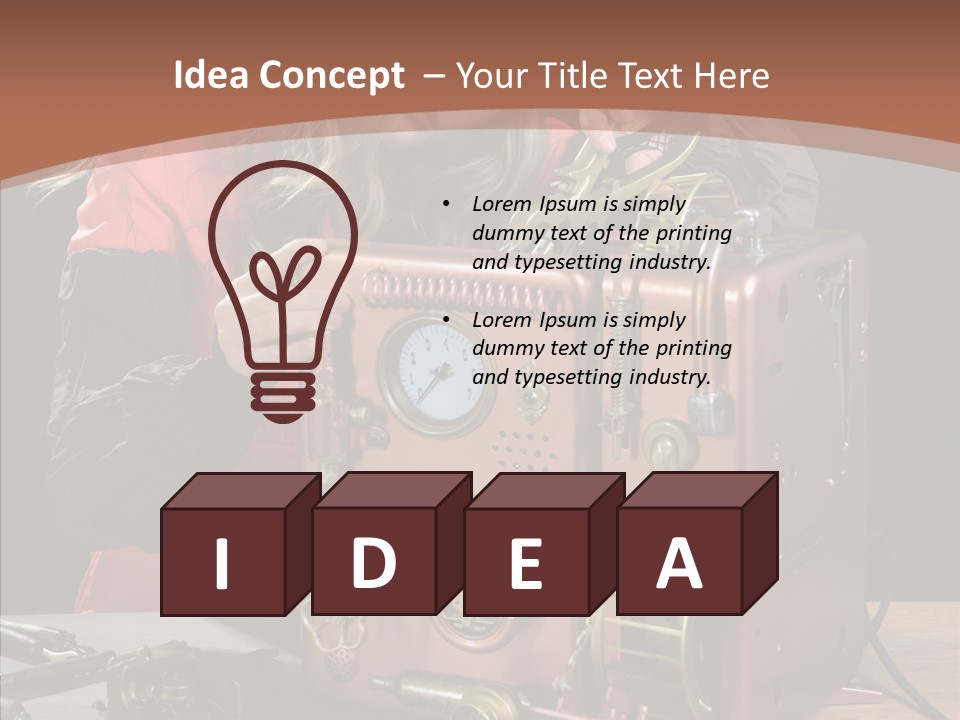 Indoors Adolescence Length PowerPoint Template