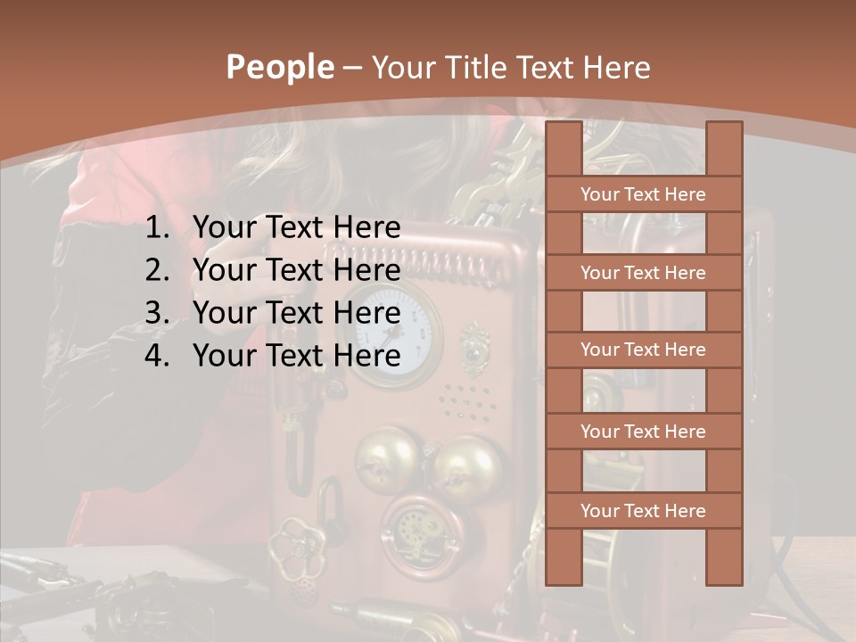 Indoors Adolescence Length PowerPoint Template