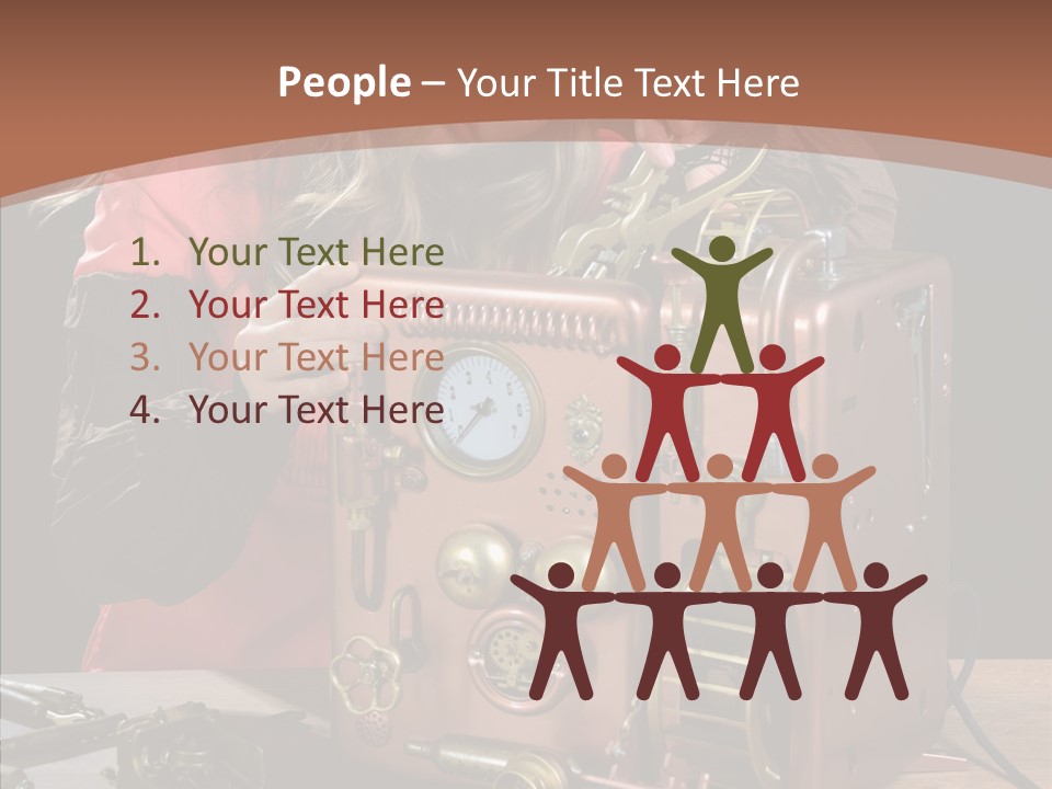 Indoors Adolescence Length PowerPoint Template