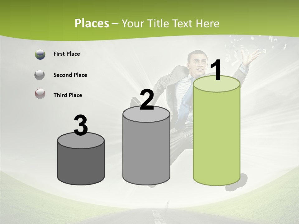 Country Businessman Forward PowerPoint Template