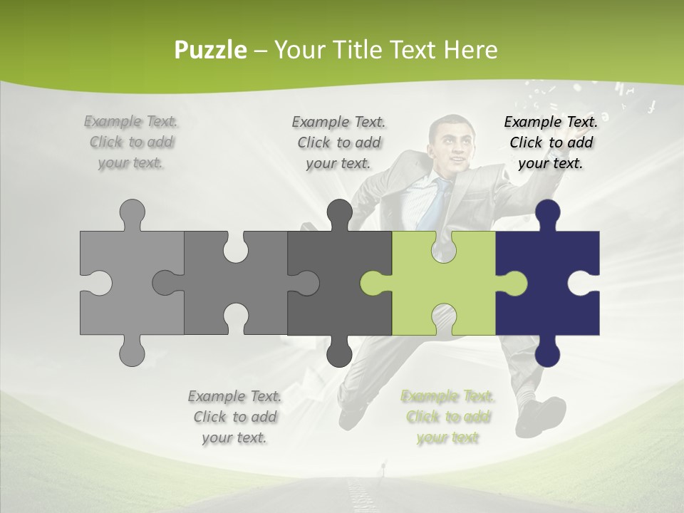 Country Businessman Forward PowerPoint Template