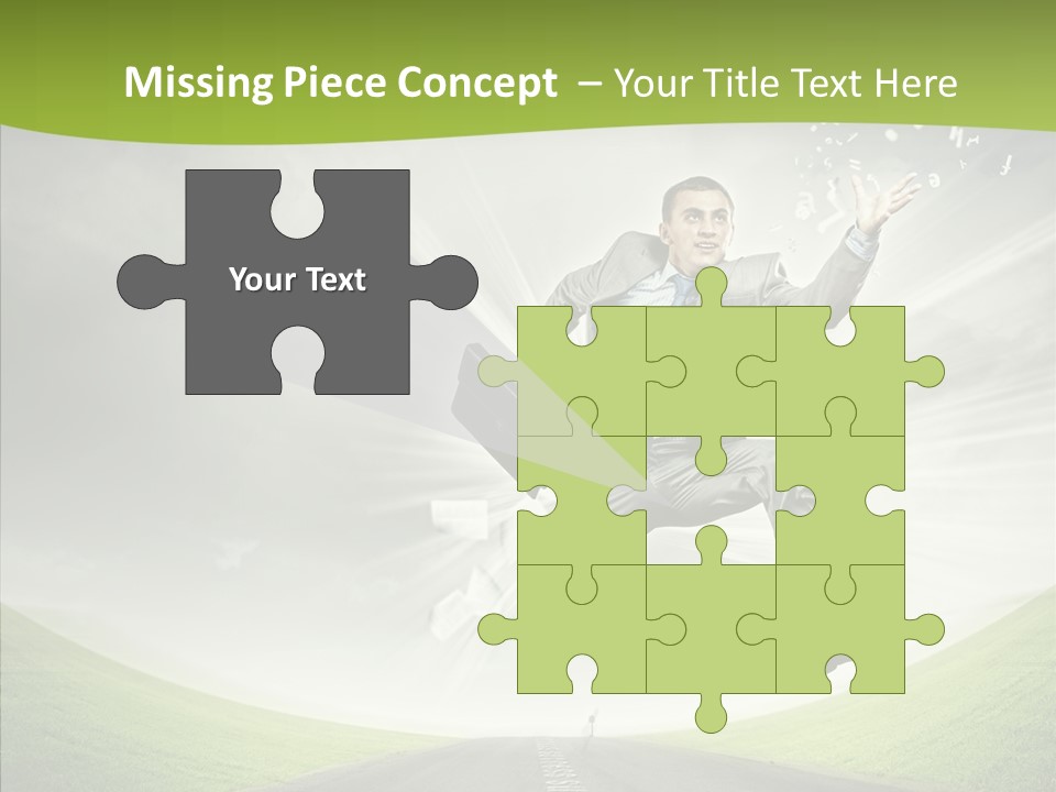 Country Businessman Forward PowerPoint Template