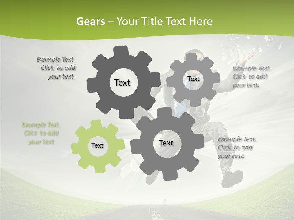 Country Businessman Forward PowerPoint Template