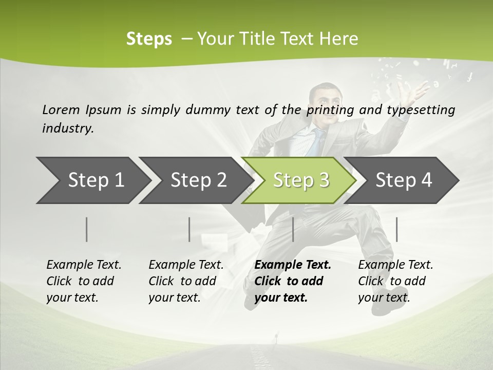 Country Businessman Forward PowerPoint Template