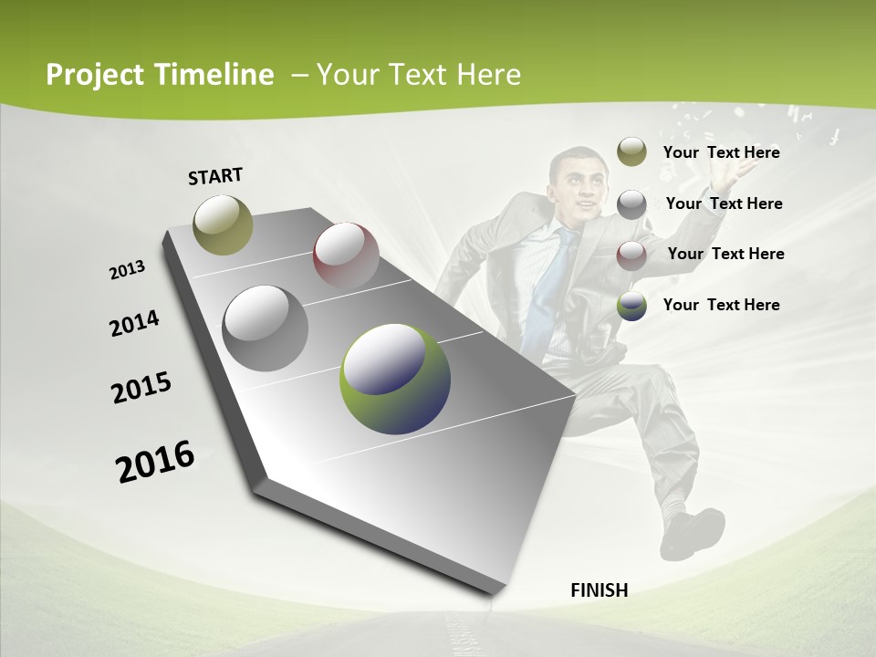 Country Businessman Forward PowerPoint Template