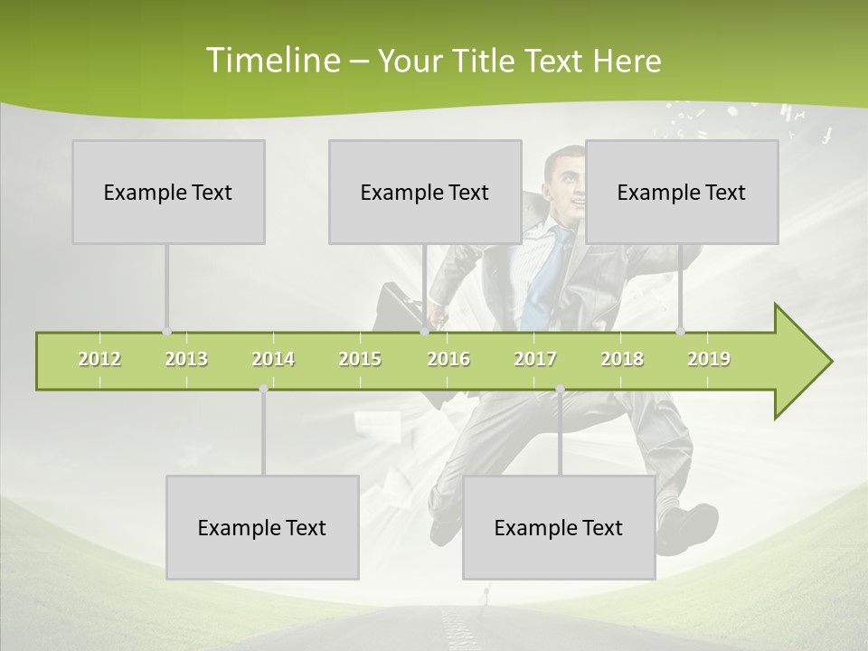 Country Businessman Forward PowerPoint Template