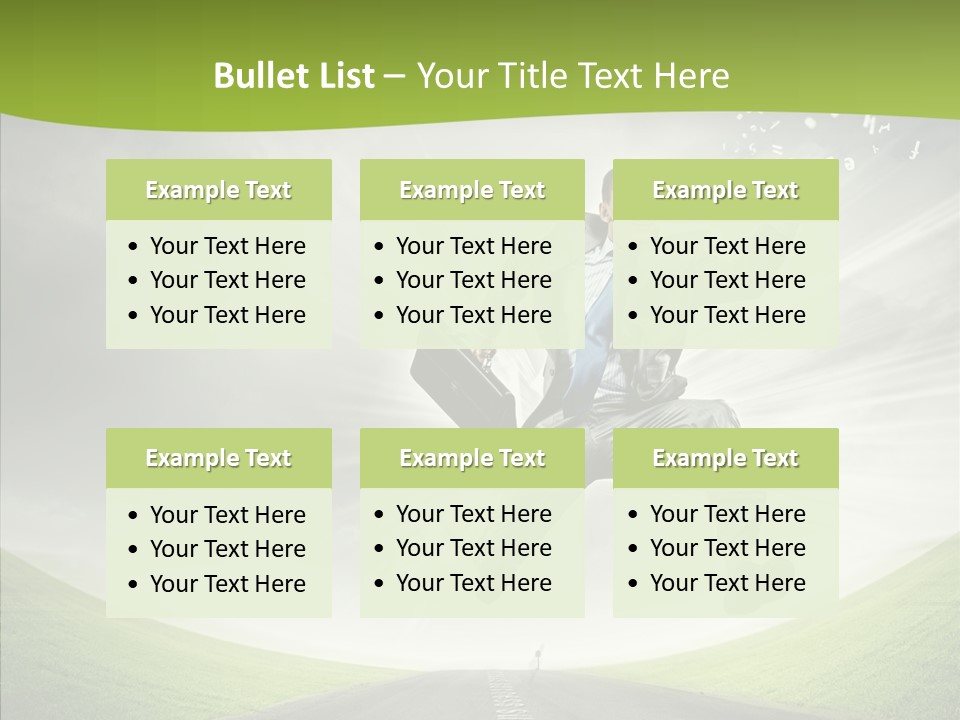 Country Businessman Forward PowerPoint Template