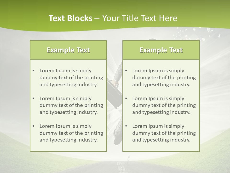 Country Businessman Forward PowerPoint Template