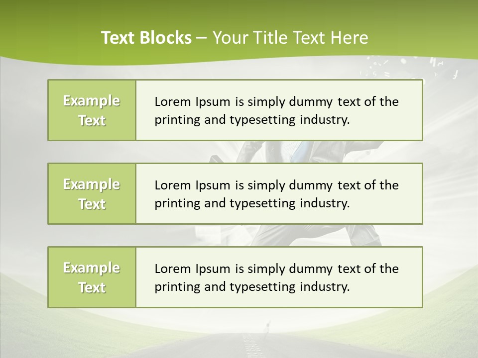 Country Businessman Forward PowerPoint Template