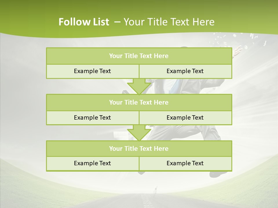 Country Businessman Forward PowerPoint Template