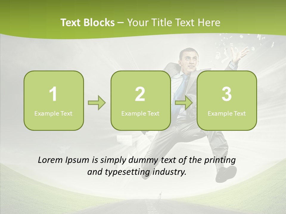 Country Businessman Forward PowerPoint Template