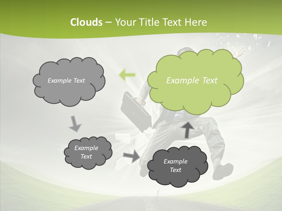 Country Businessman Forward PowerPoint Template