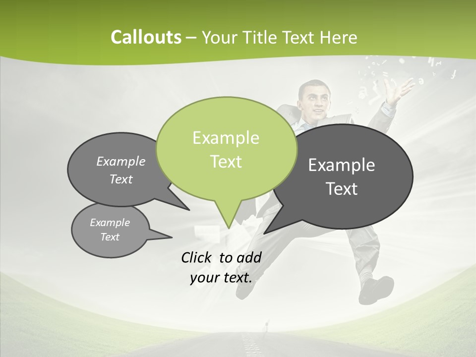 Country Businessman Forward PowerPoint Template