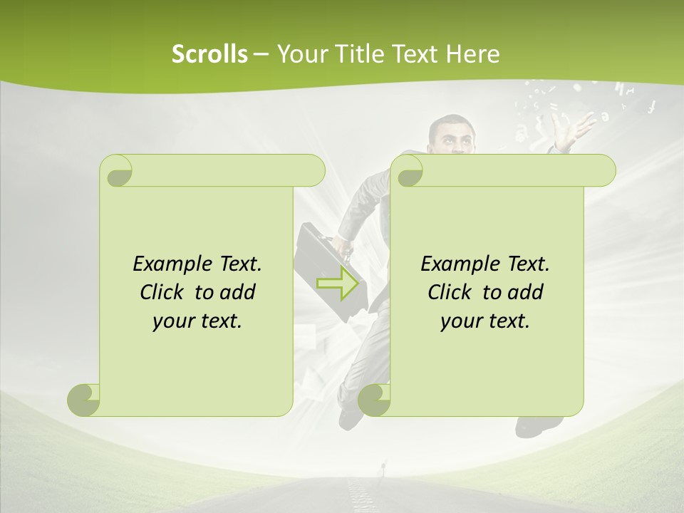 Country Businessman Forward PowerPoint Template