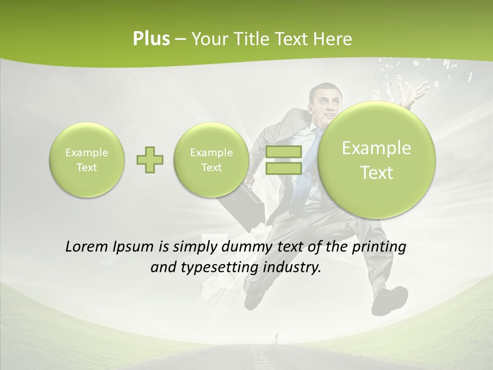 Country Businessman Forward PowerPoint Template