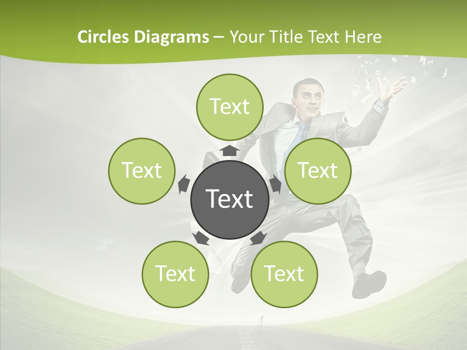 Country Businessman Forward PowerPoint Template