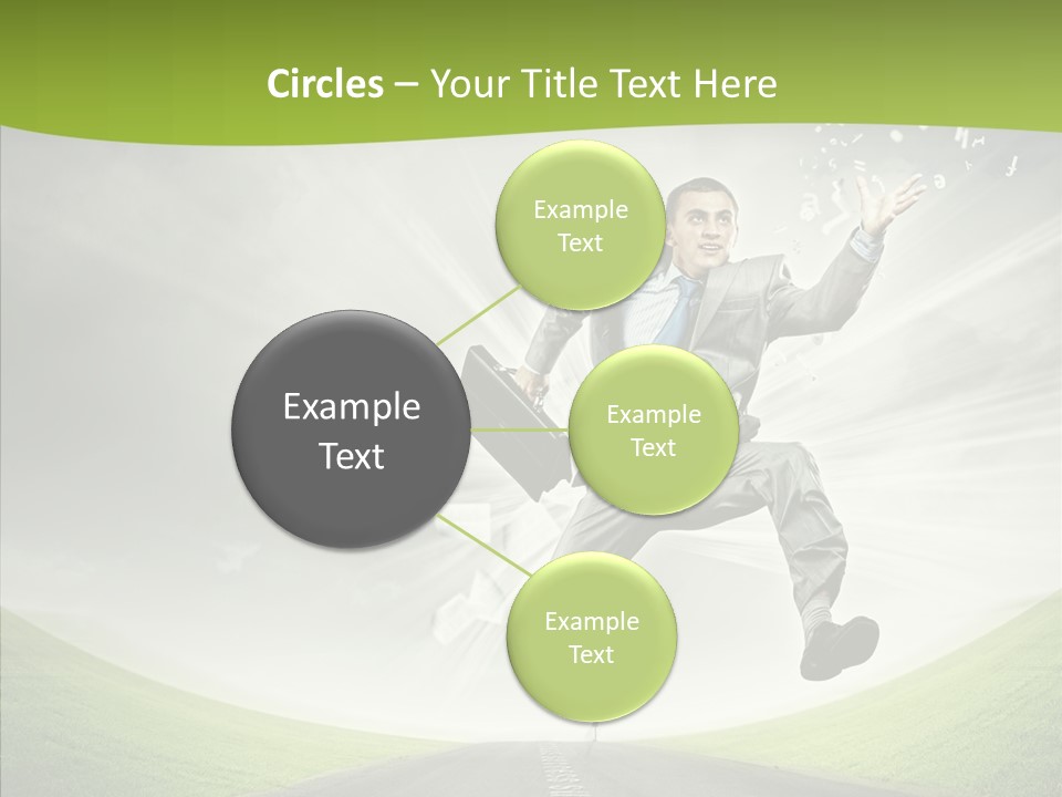 Country Businessman Forward PowerPoint Template