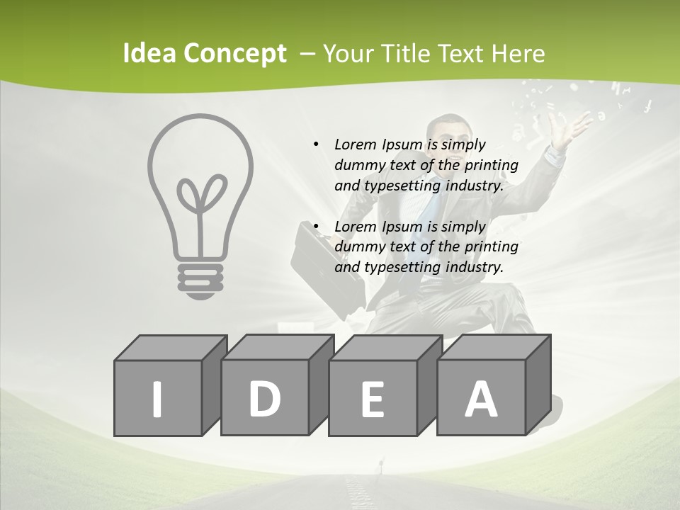 Country Businessman Forward PowerPoint Template