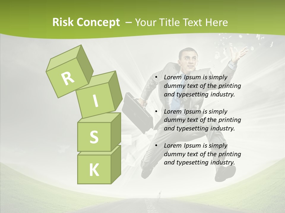 Country Businessman Forward PowerPoint Template