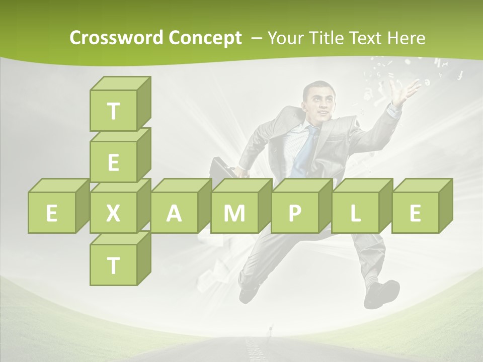 Country Businessman Forward PowerPoint Template