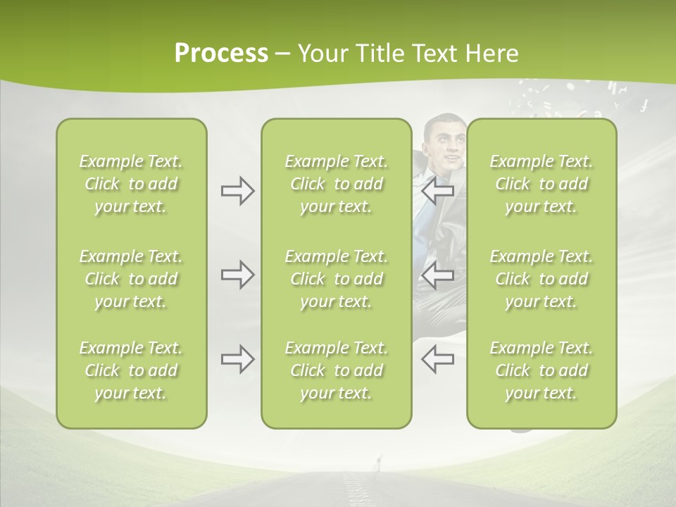 Country Businessman Forward PowerPoint Template