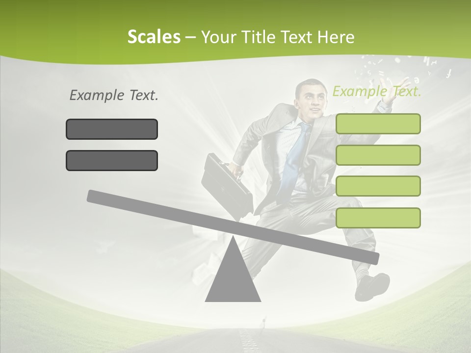 Country Businessman Forward PowerPoint Template